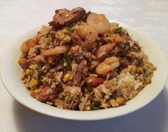 Chicken and Prawn Fried Rice – recipe